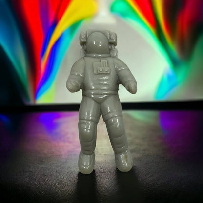 Vintage Hard Plastic Astronaut Toy 1.75" TJ9