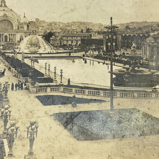 c1900 Stereoview Card San Francisco International Expo Horticulture Palace H1-6