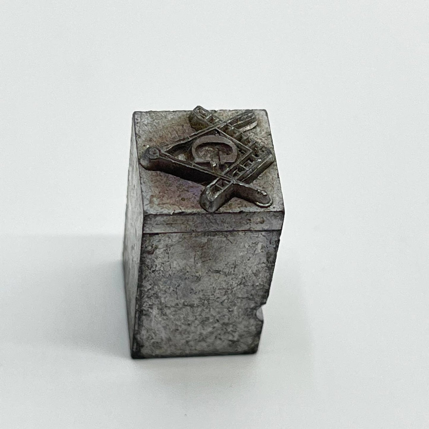 1920s Freemason Masonic Metal Stamp Typeset Print Block 1/2” SC7