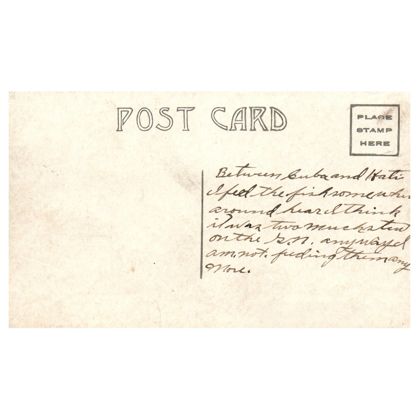 WWI Battleship Scene - The Windward Passage - Original Postcard RPPC P3-6