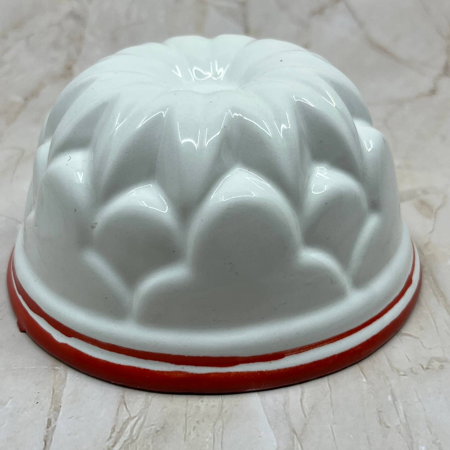 Vintage Bassano Italian Ceramic Bundt Pan Hanging Mold 5.5” TJ1