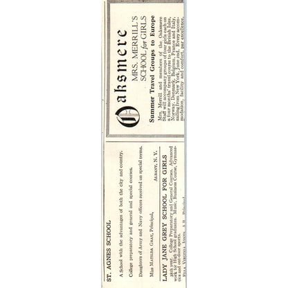 New York Military Academy Cornwall-on-Hudson NY - 1921 Original Ad TJ7-S