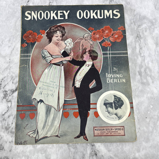 Snookey Ookums Irving Berlin Billiee Claire 1910 Sheet Music TK2-SM3