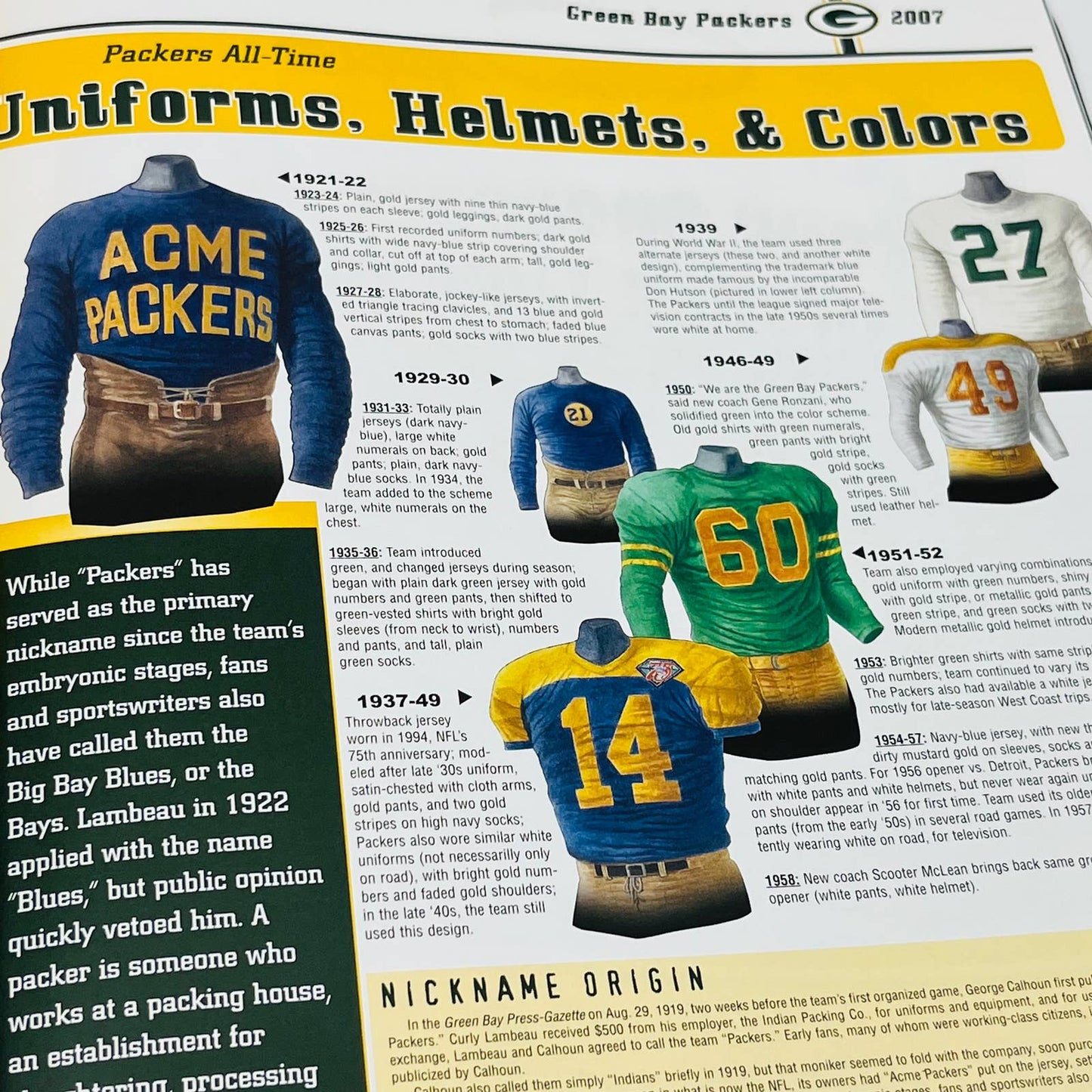 Game Day Green Bay Packers vs Detroit Lions Dec 30 2007 Program Brett Favre BA3