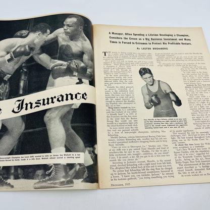 1955 Dec - The Ring Boxing Magazine – De Marco Cover Marciano TA5