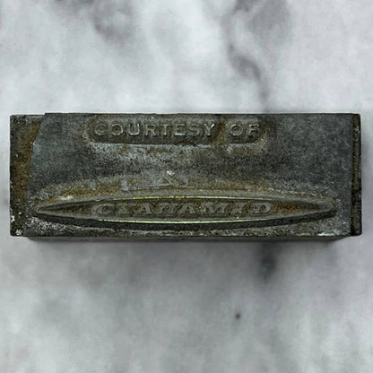 Vintage Printing Letterpress Printers Block Plate Courtesy of Cyanamid TJ515