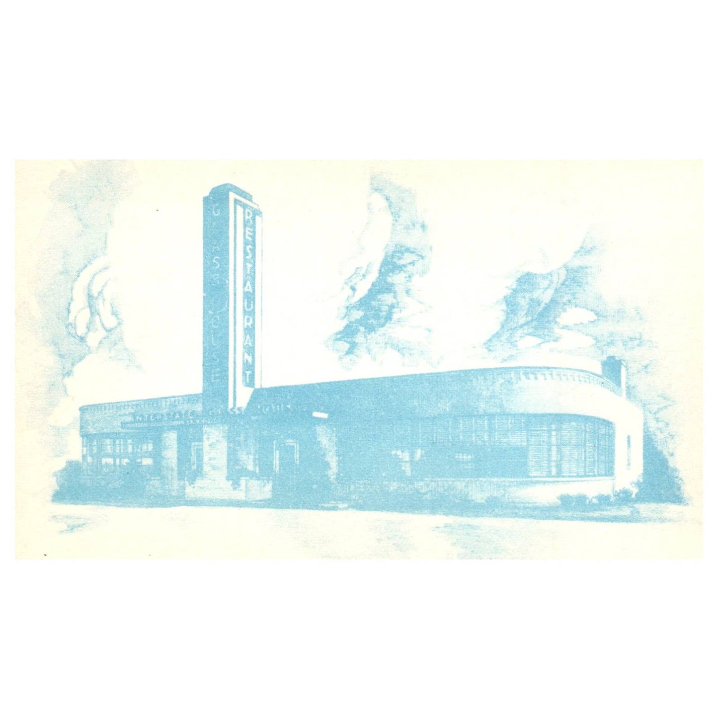 Interstate Glass House Restaurants - Postcard TJ8-2