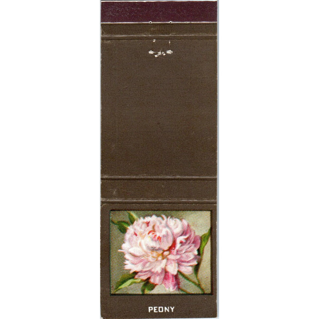 Peony Flower Diamond Collectible Advertising Matchbook Cover MM9-9