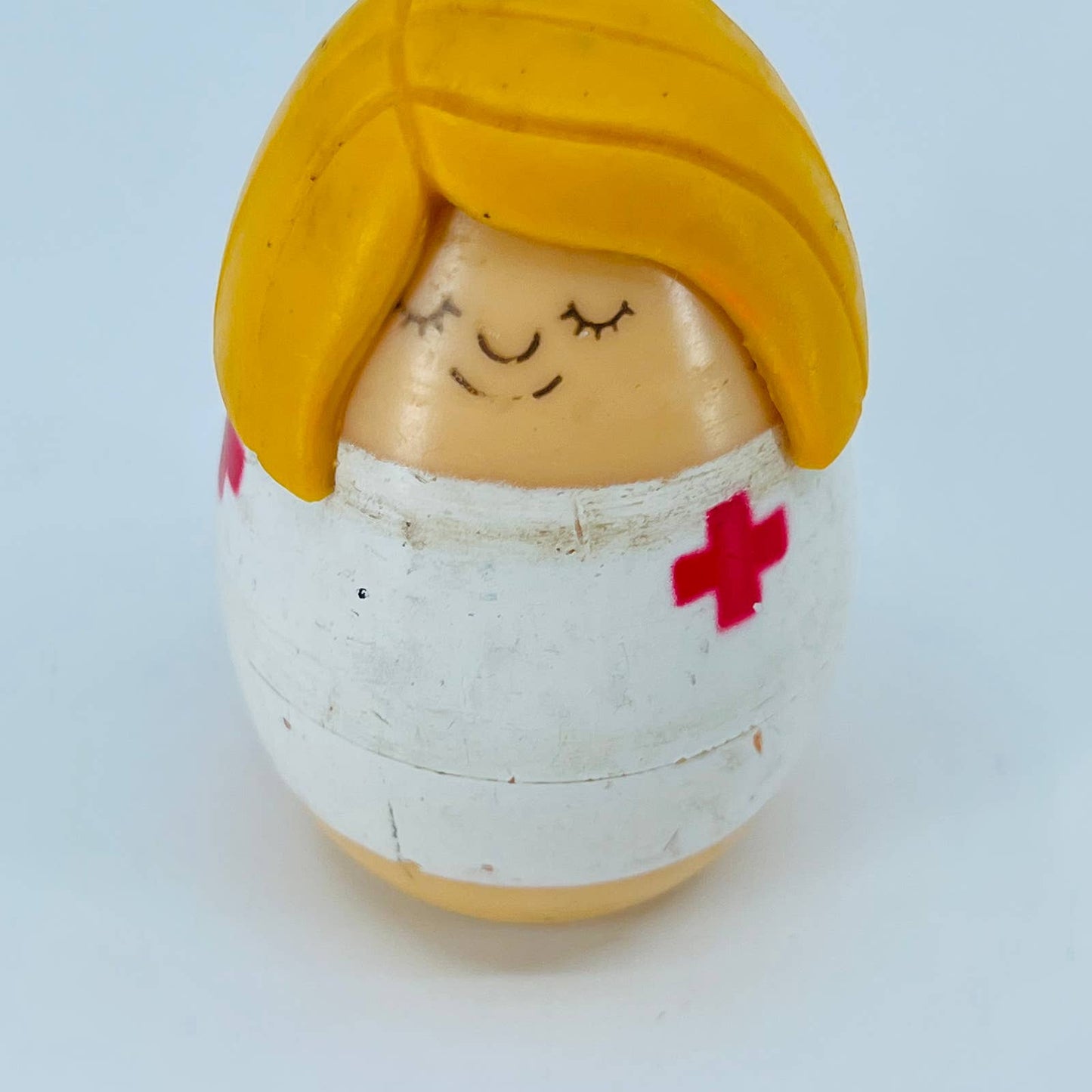 1970s Tonka Toddlers Medic, Nurse, Dr. Peek-A-Boo Face Finger Puppet SC4