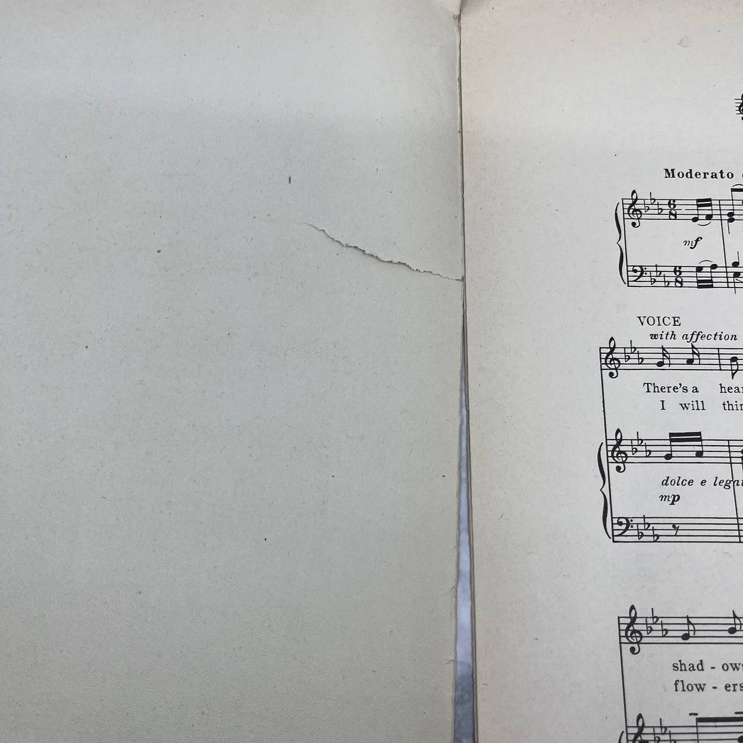 FAREWELL by A.H. Eastman & Fred Hellman 1917 LARGE FORMAT Sheet Music TJ4