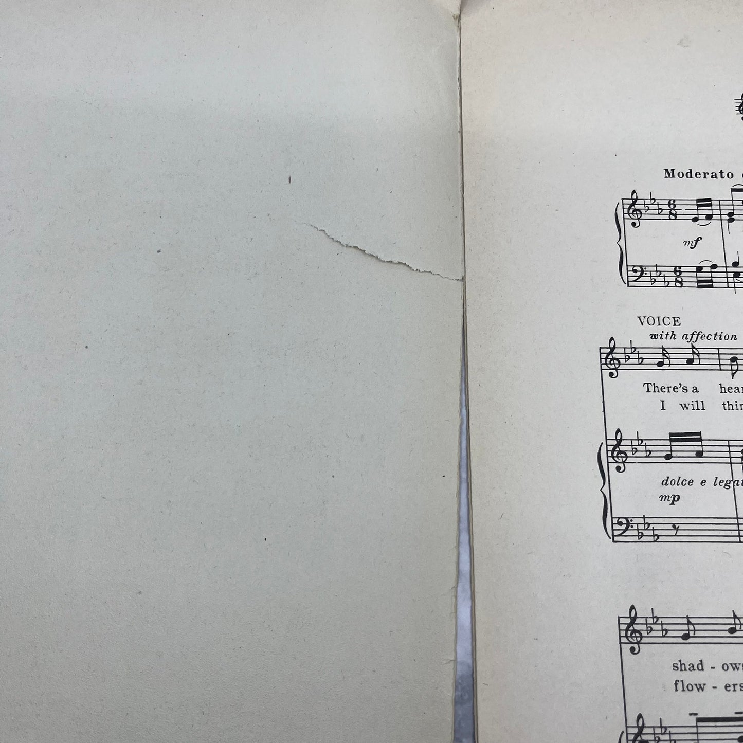 FAREWELL by A.H. Eastman & Fred Hellman 1917 LARGE FORMAT Sheet Music V41-2