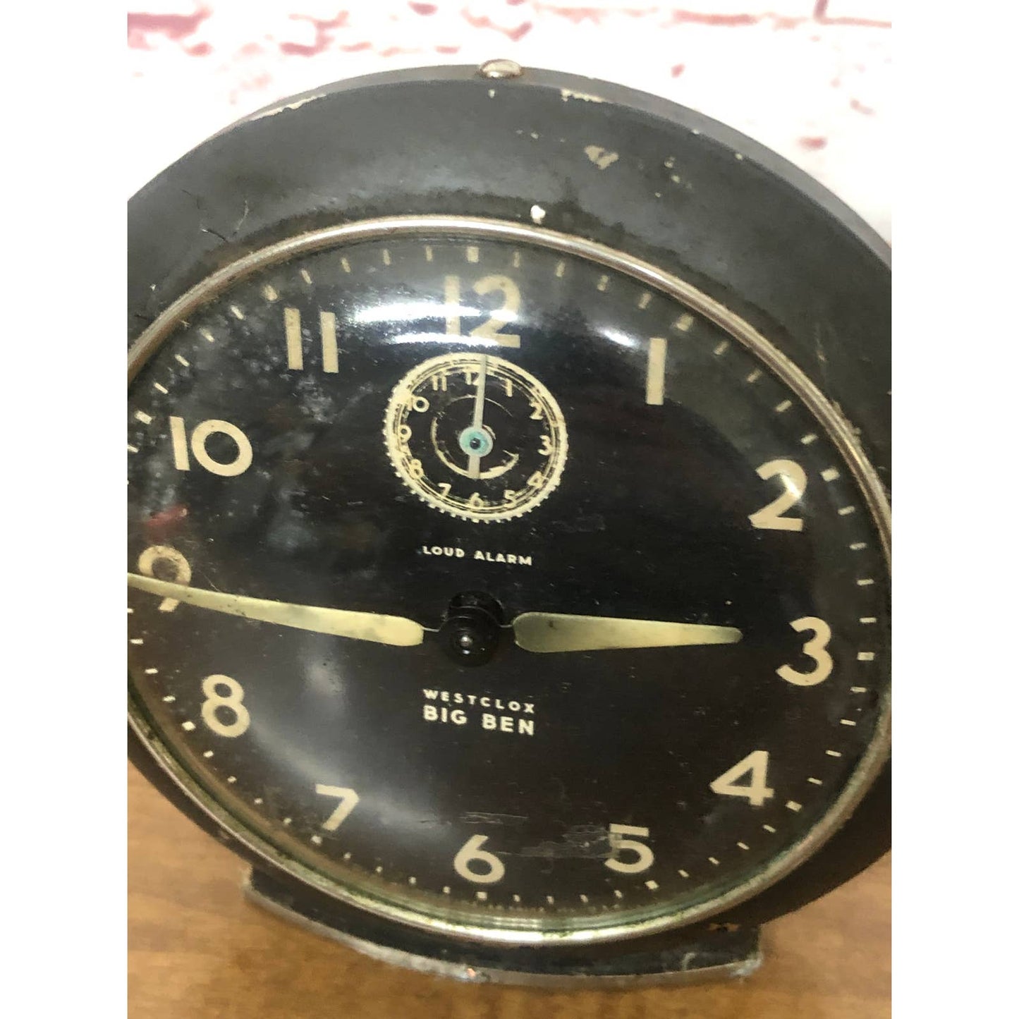 Vintage Black Westclox USA Big Ben Alarm Clock La Salle IL Untested TH4