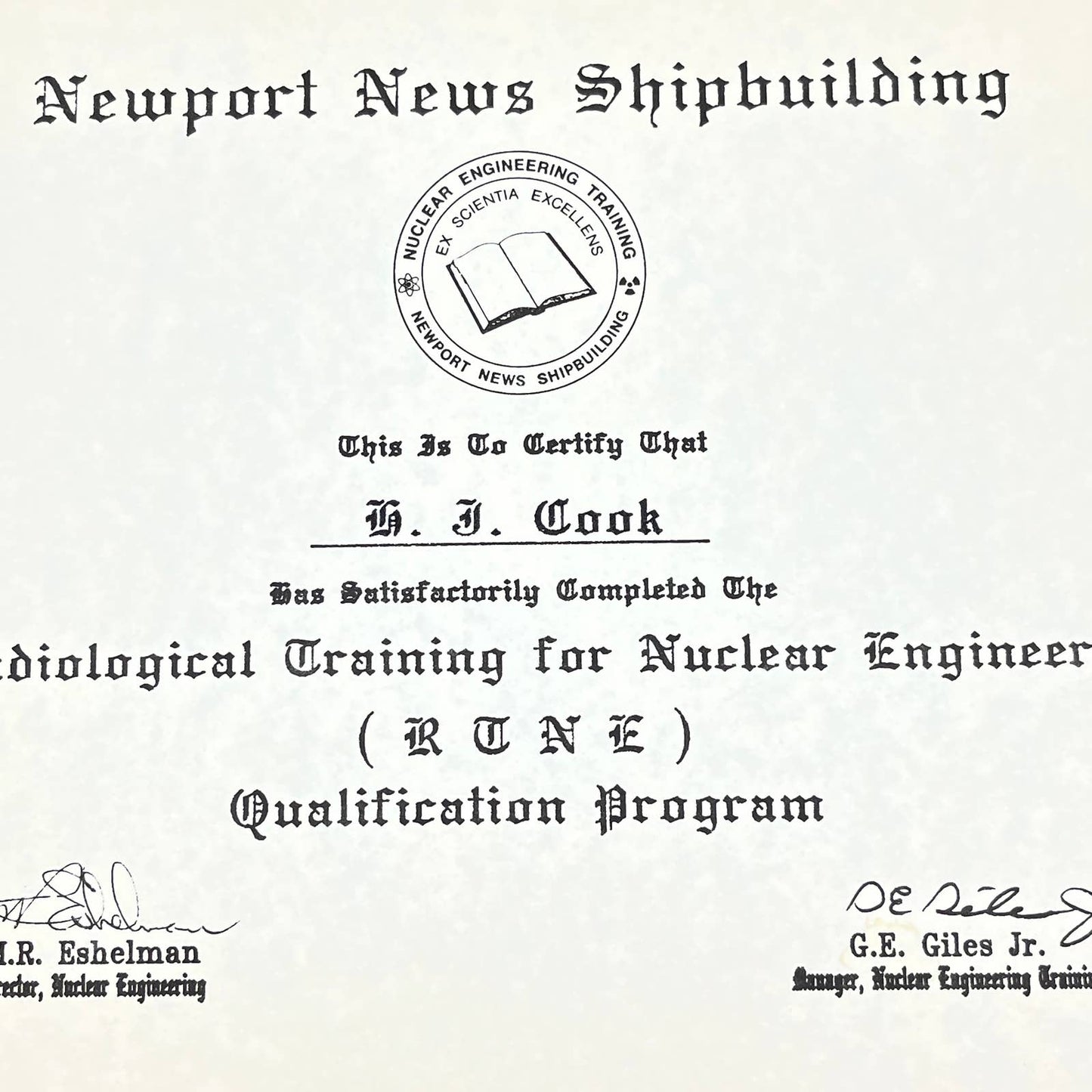 1960s Newport News Shipbuilding Radiological Training for Nuclear Engines AB8