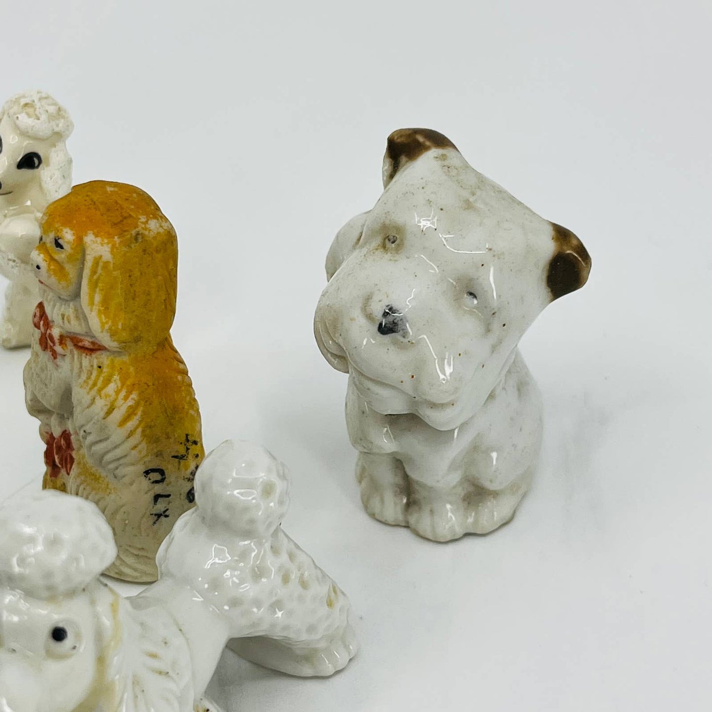 HUGE Lot of 11 Mini Dog Figurines Porcelain Ceramic 1 - 3” TC5