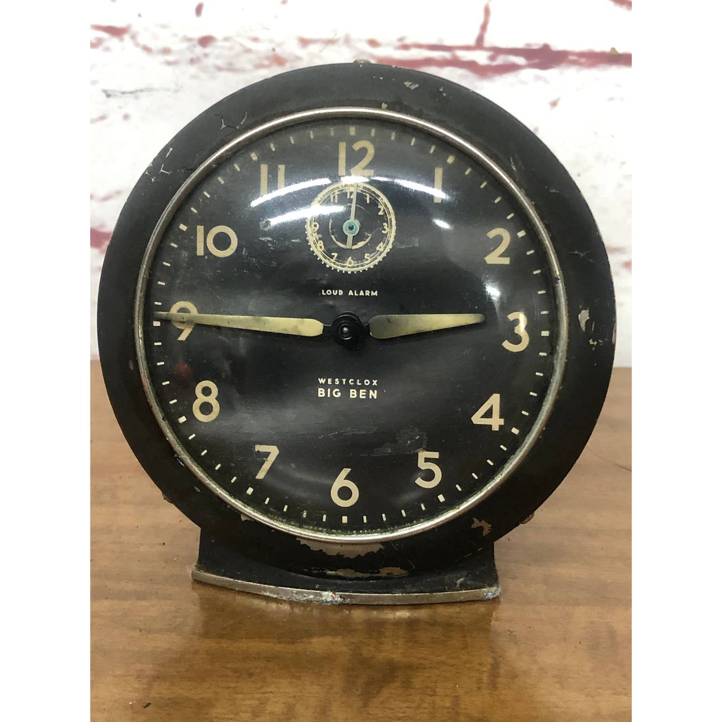 Vintage Black Westclox USA Big Ben Alarm Clock La Salle IL Untested TH4