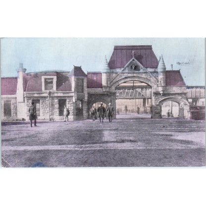 Union Stock Yards Chicago Entrance c1910 Original Postcard TK1-27