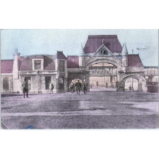 Union Stock Yards Chicago Entrance c1910 Original Postcard P1-12
