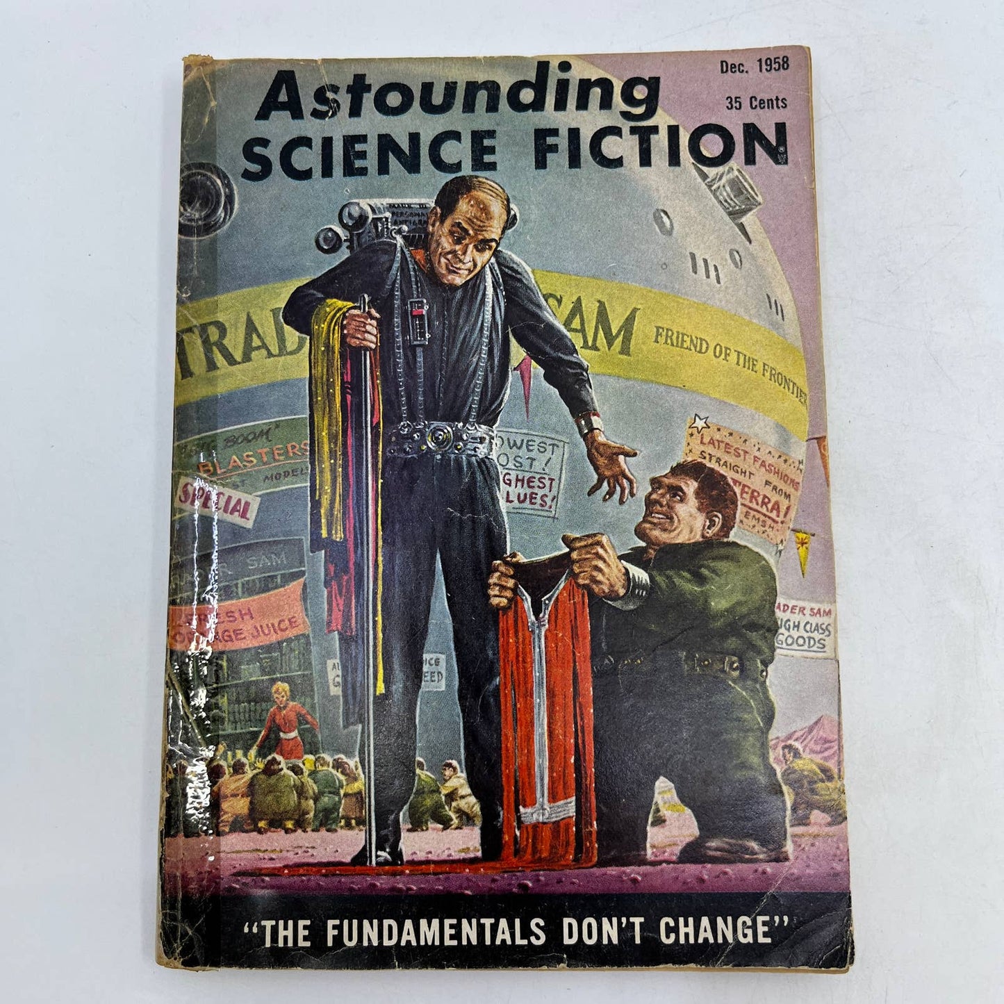 Astounding Science Fiction Magazine - December 1958 pulp Trader Sam TC1