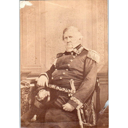 Vintage Civil War CDV Photo General Winfield Scott 1861 2.5x3 SE5