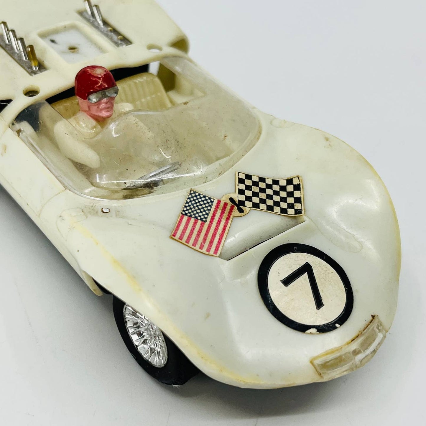 Vintage Toy Race Car Luck Mighty Mite #7 5” TE1