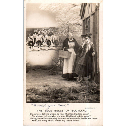The Blue Bells of Scotland 1906 Original Postcard TK1-P13