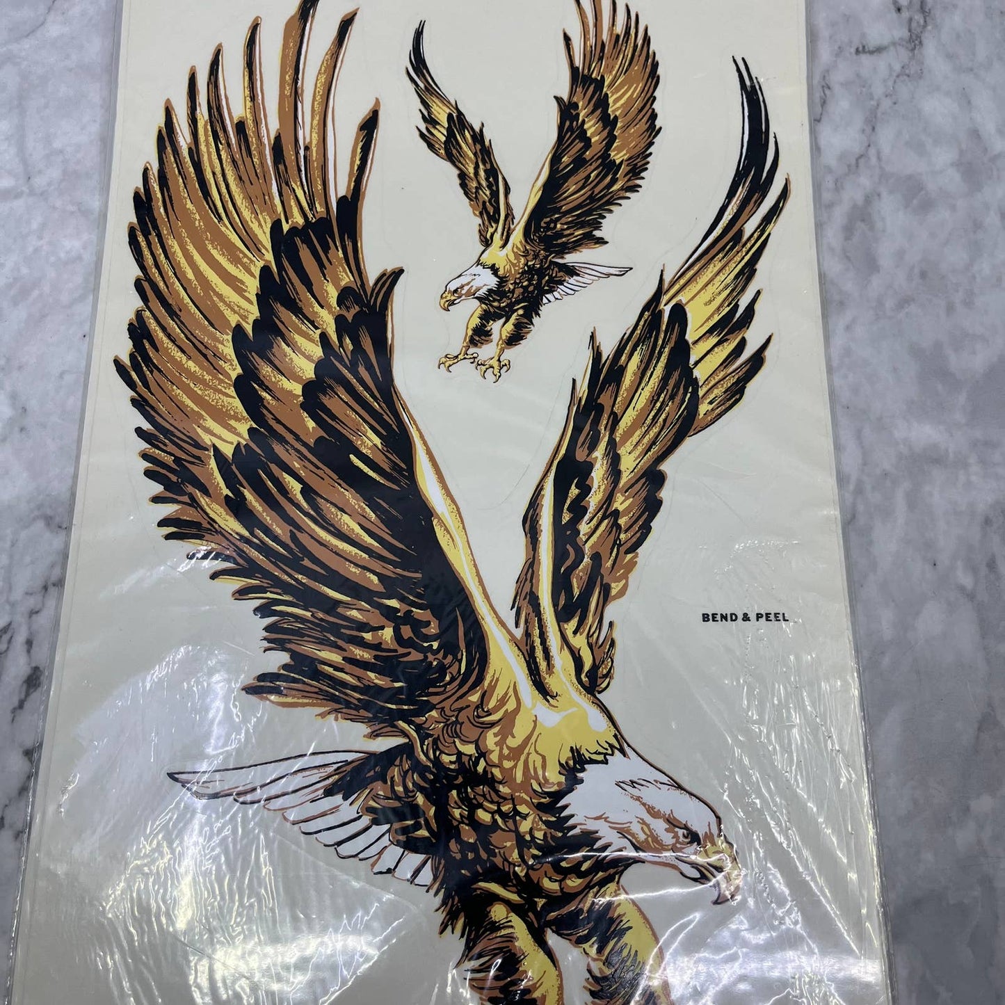 1977 NEW NOS Decorcal Sports & Wildlife Decal W-3 Bald Eagle FL5