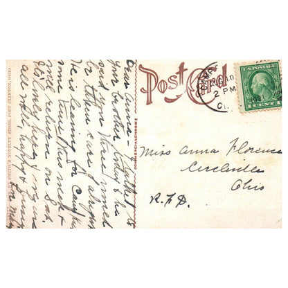 Submarine Chaser Built at Port Clinton Ohio - Original Postcard TJ8-5