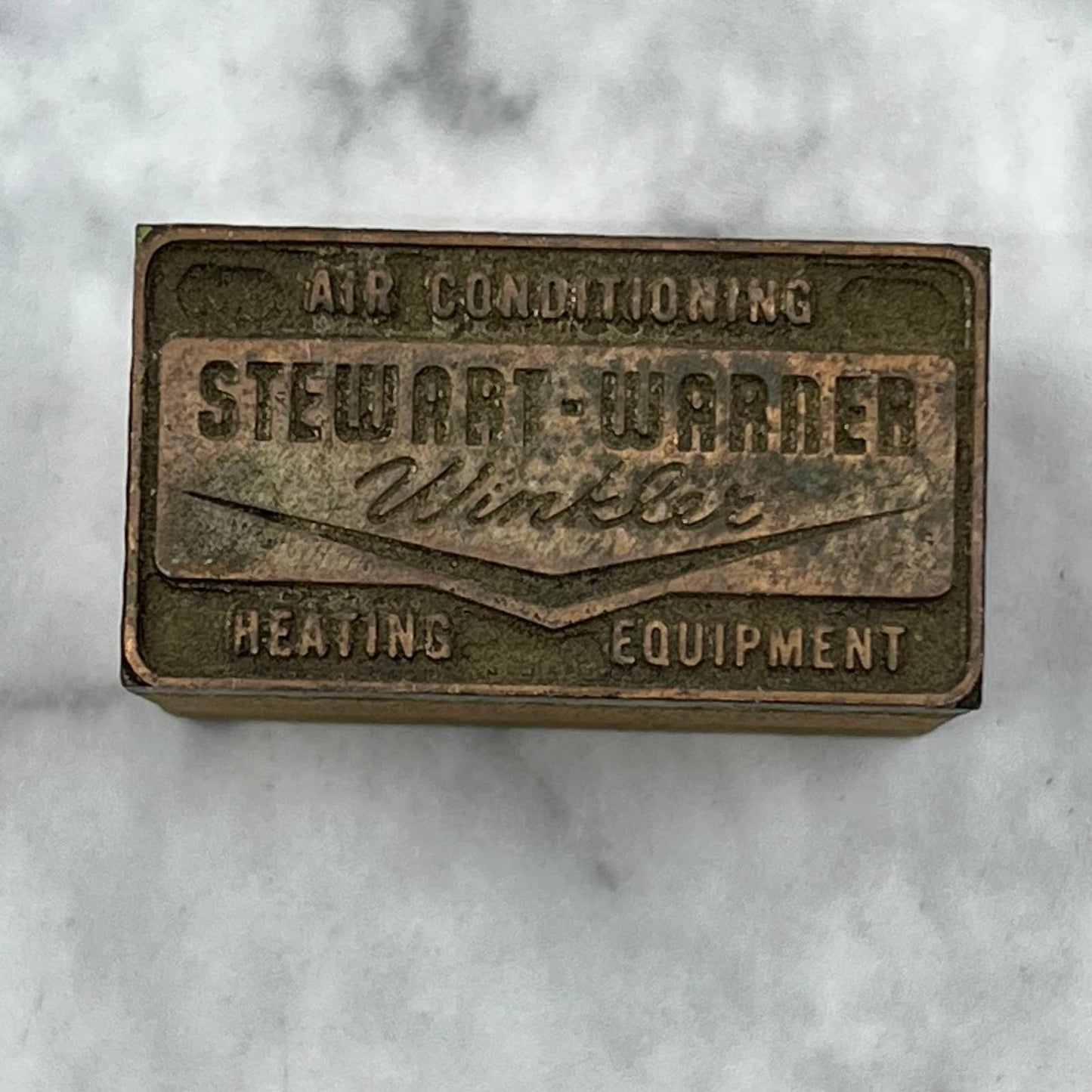 VTG Printers Block Plate Stewart-Warner Winkler Air Conditioning Heating TJ512