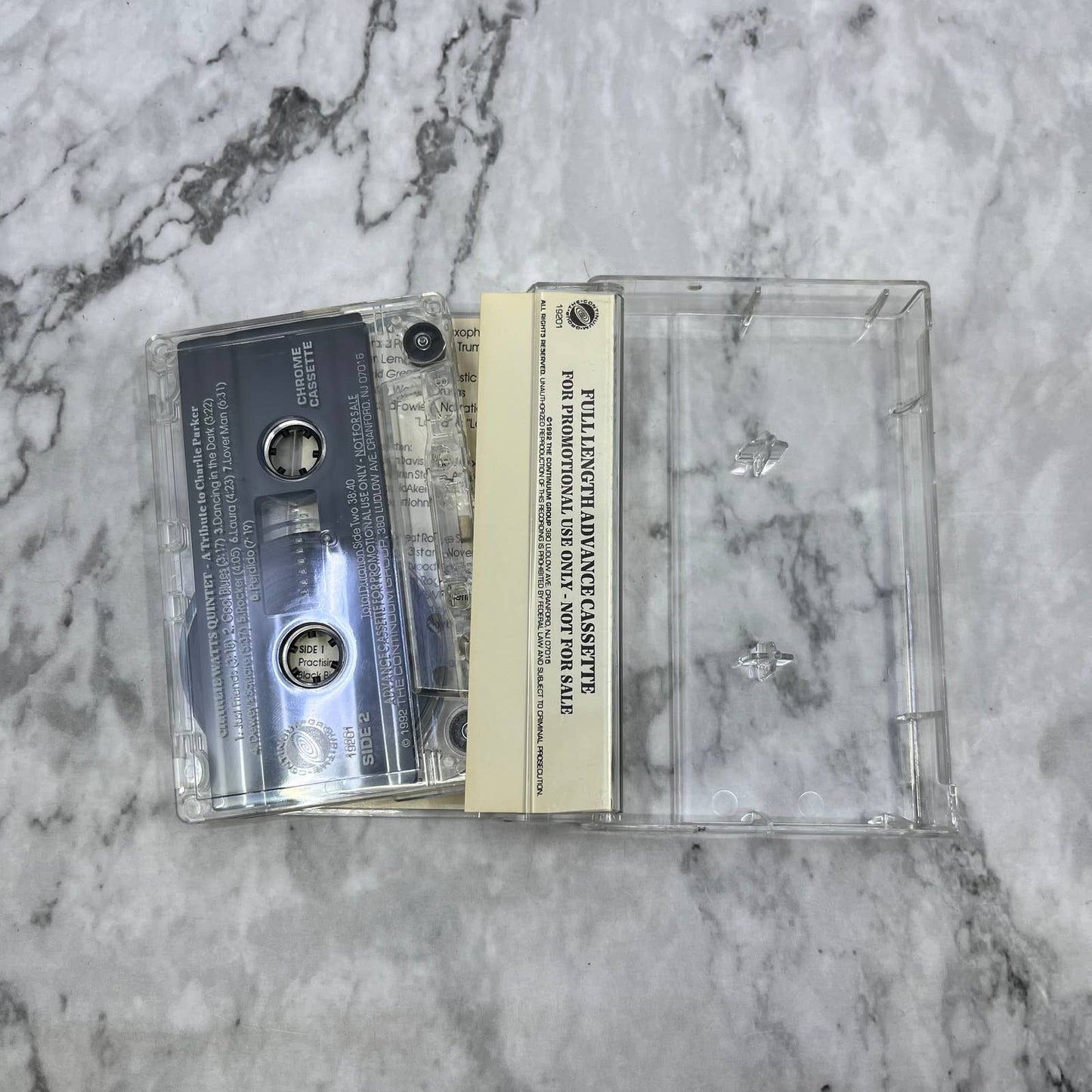 Charlie Watts Quintet w Strings A Tribute To Charlie Parker Cassette Tape TJ4-28