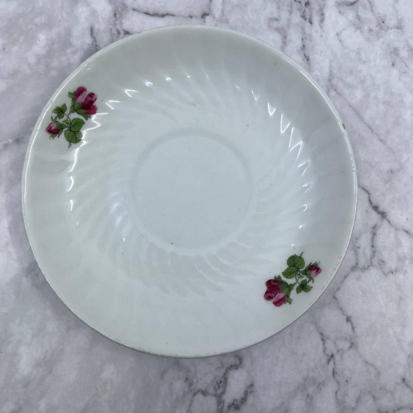 Vintage Fine China Saucer ONLY Jewel Bavaria Pink Rose TA7-11