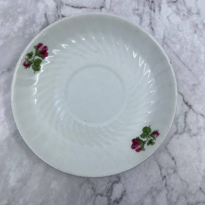 Vintage Fine China Saucer ONLY Jewel Bavaria Pink Rose TA7-11