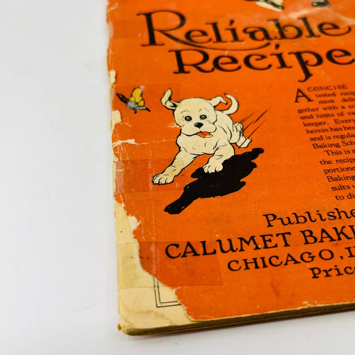 1920s Calumet Baking Powder Cookbook Reliable Recipes 14th Edition BA3