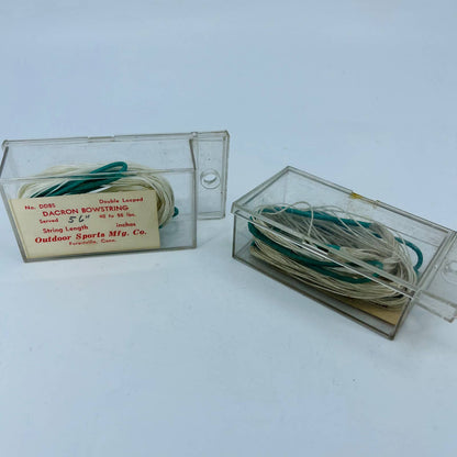 VTG NOS Double Looped Dacron Bowstring 56” 40-55 lbs 2 Boxes Forestville CT TE1