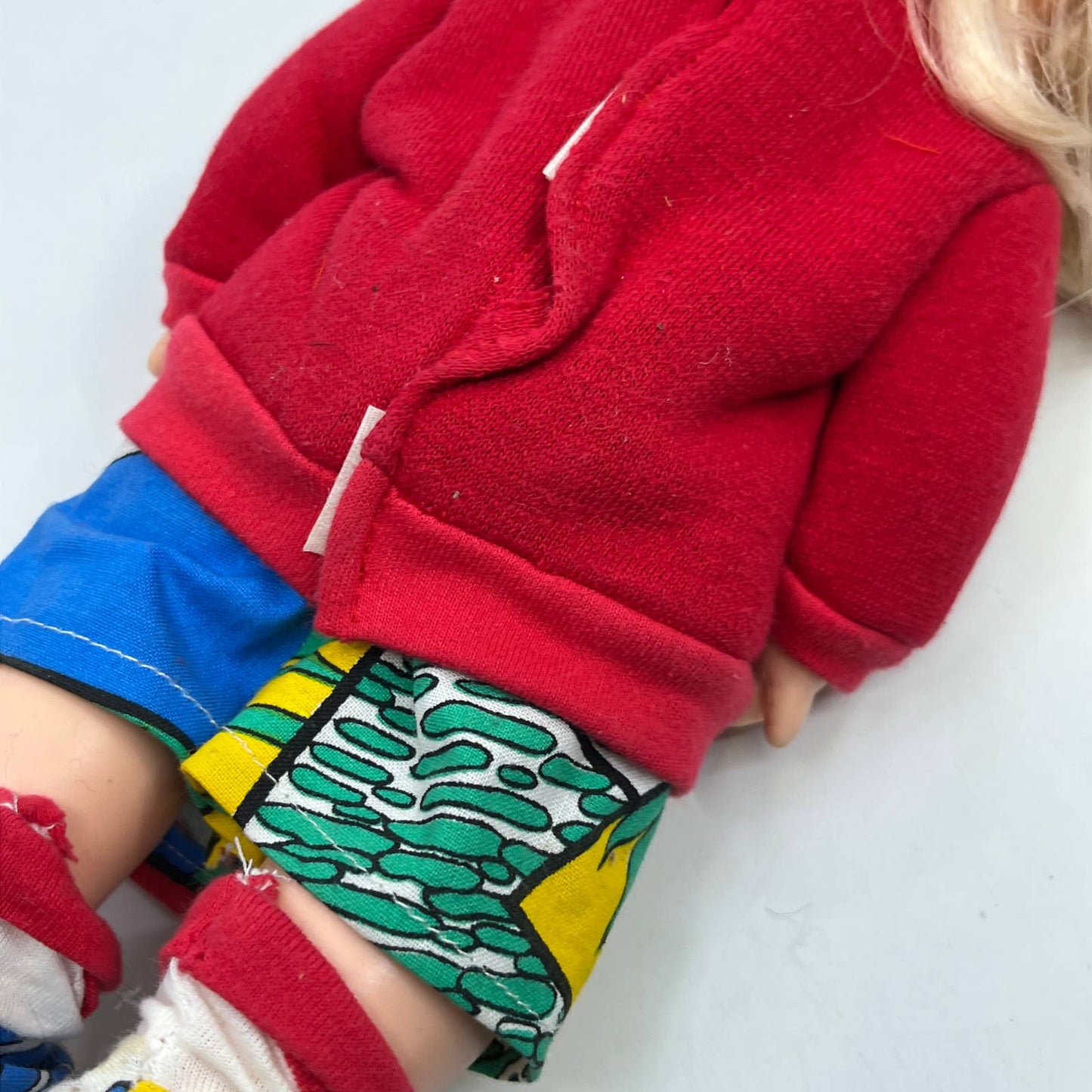 1980s Kool-Aid Kid Vintage Blonde Blue Eye Girl Doll 11" TH7