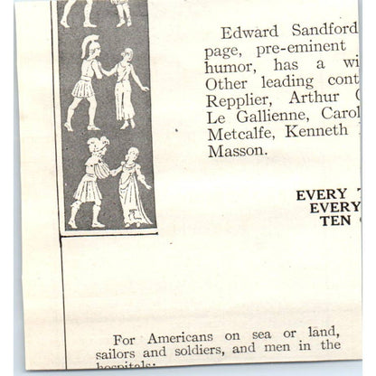 c1920 Harper's Ad - The Miracle of Milk Physical Culture Publishing NY EA3