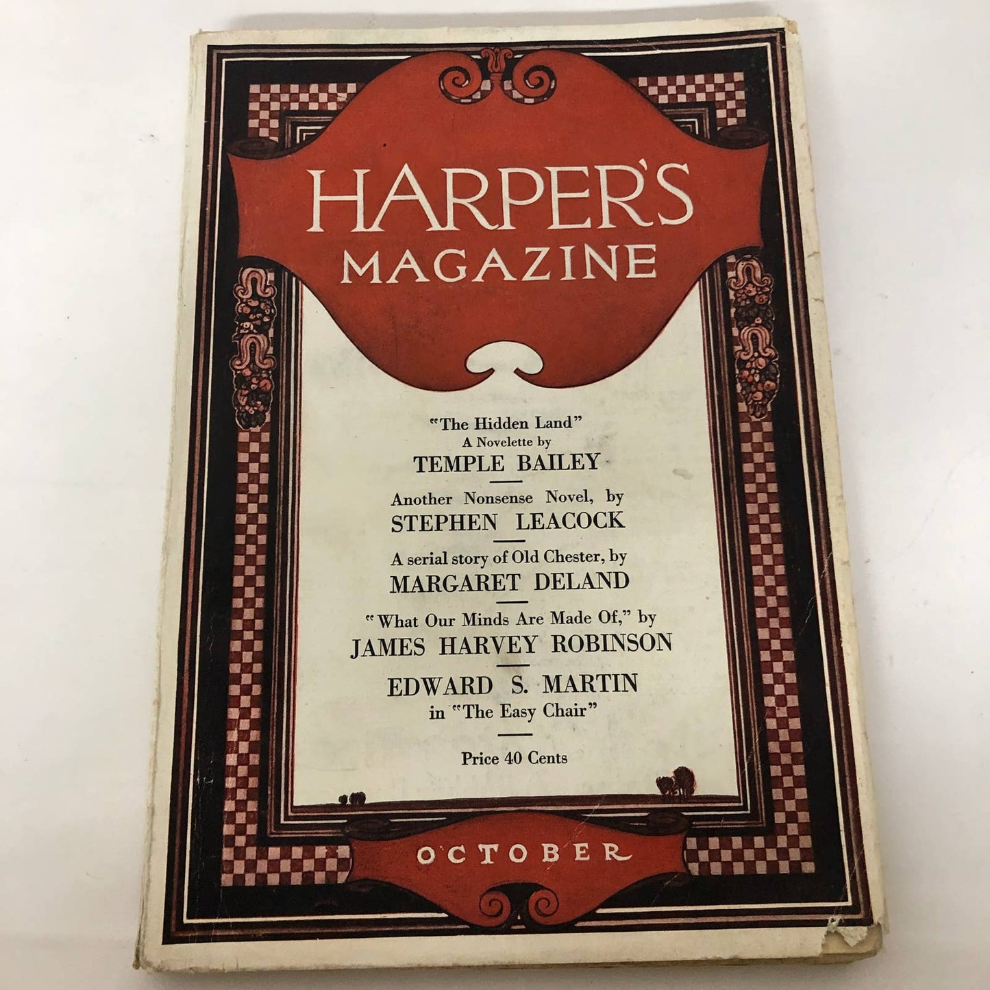 Harper’s Monthly Magazine October 1920 No. 845 “The Hidden Land” Novelette