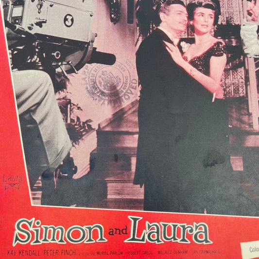 1956 SIMON AND LAURA Movie Lobby Card #4 Peter Finch Kay Kendall 11x14” FL3