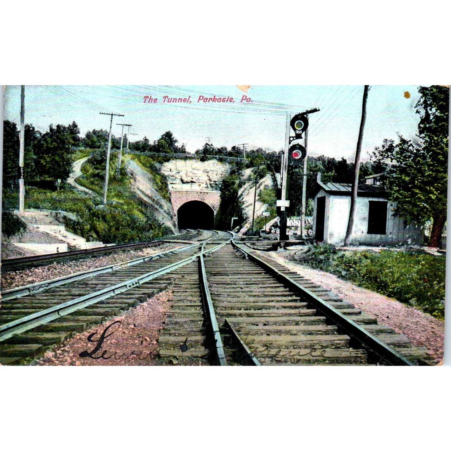 Antique Postcard The Tunnel Perkasie PA TD9-P1