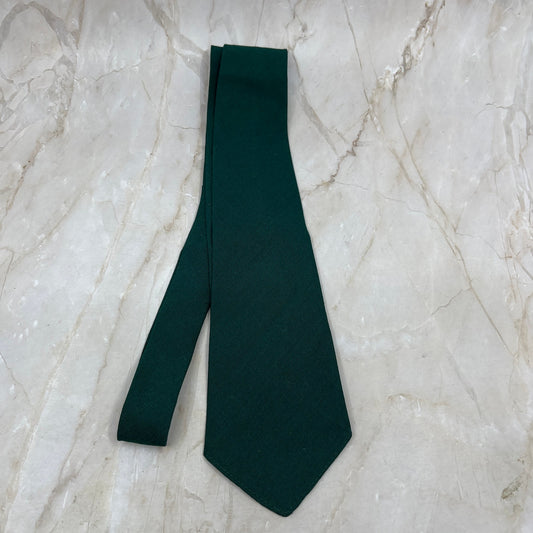 Retro Men's Green Dupont Dacron & Viscose Rayon Necktie Tie TK3