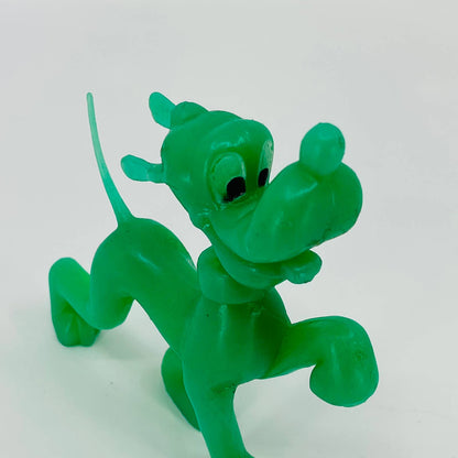 VTG Walt Disney PLUTO Plastic 5" Figurine Green Durham Ind. 1978 Hong Kong TD9