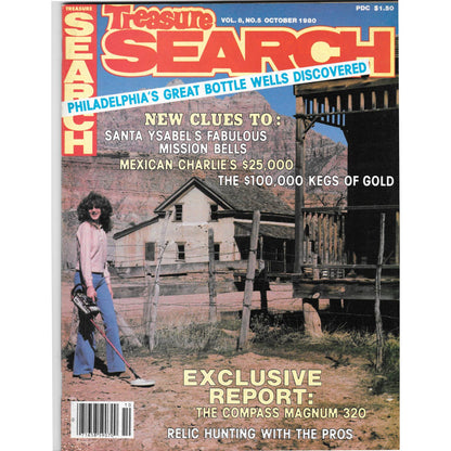 Treasure Search Magazine 1980 October Metal Detecting Gold Diamonds M2