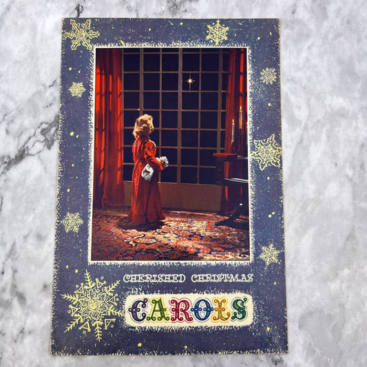 Vintage 1954 Cherished Christmas Carols Booklet Veneers Inc. St. Louis MO V42-2