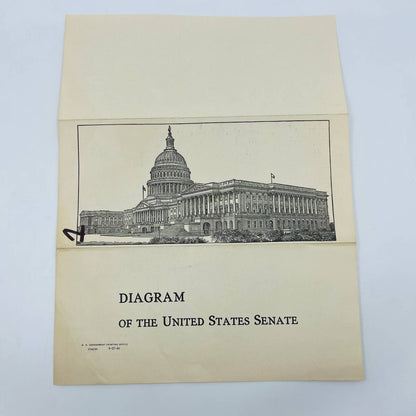 1940 Diagram of the United States Senate 76th Congress EA3-2