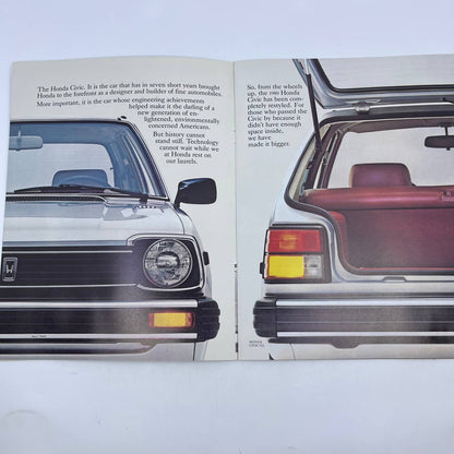 1980 Honda Civic Original Dealer New Car Brochure Tamaroff Southfield MI TH8