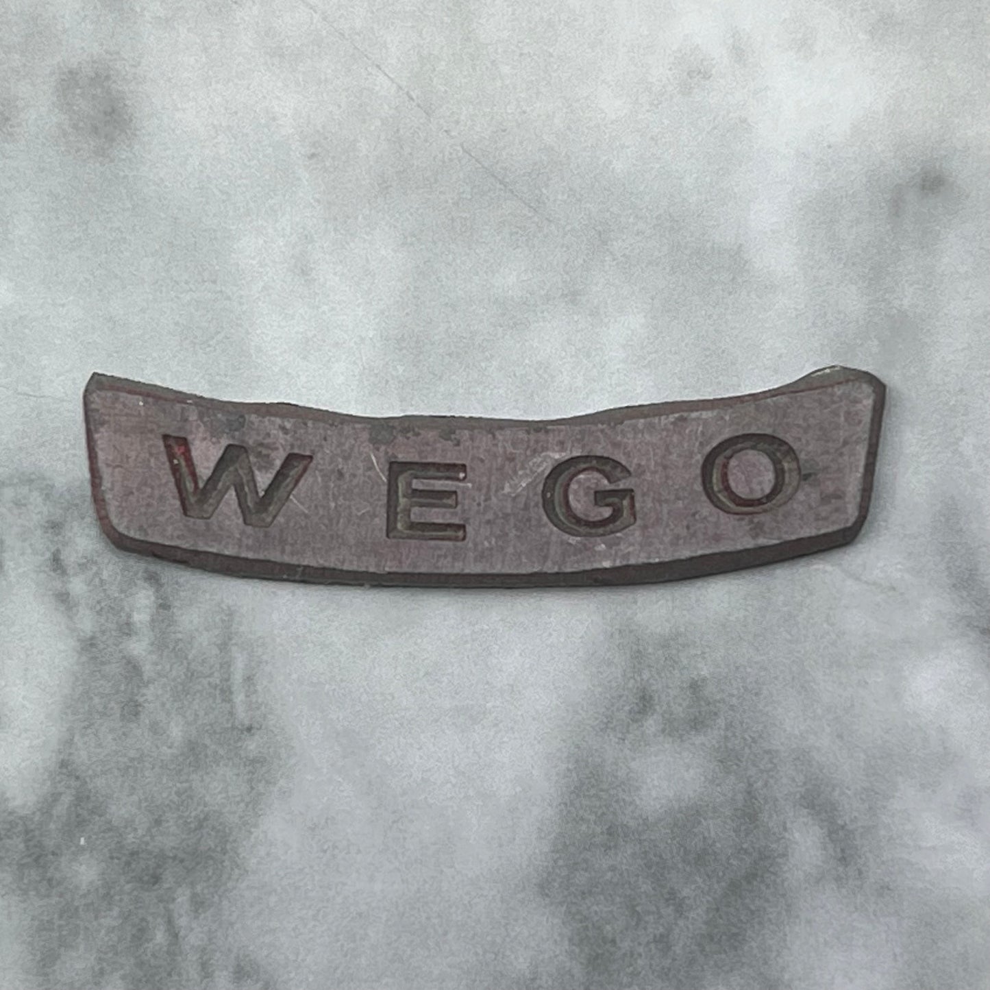 Vintage Letterpress Printers Block Plate TV Radio Call Letters WEGO SE841