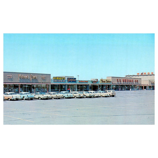 Vintage Postcard - Northcrest Shopping Center Fort Wayne Indiana AD9