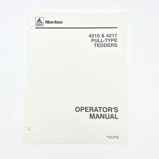 Original 1995 New Idea Operator's Manual 4210 & 4217 Pull-Type Tedders TB9