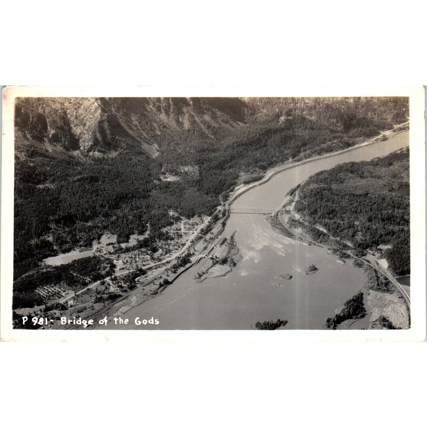 Bridge of the Gods Cascade Locks, Oregon RPPC Original Postcard TK1-P12
