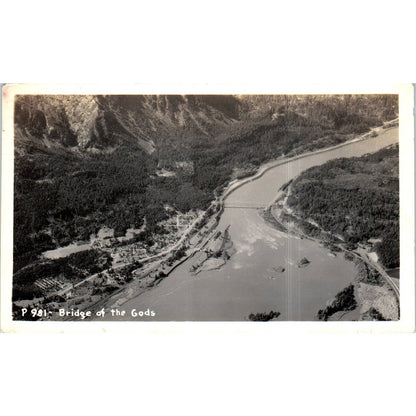 Bridge of the Gods Cascade Locks, Oregon RPPC Original Postcard TK1-P12