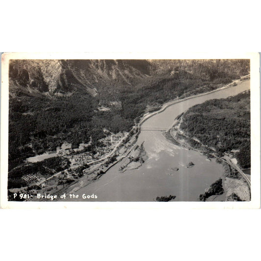 Bridge of the Gods Cascade Locks, Oregon RPPC Original Postcard TK1-P12